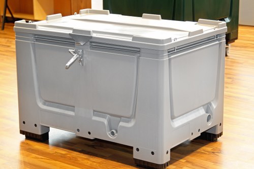 Team receiving toolbox talk about waste segregation and PPE